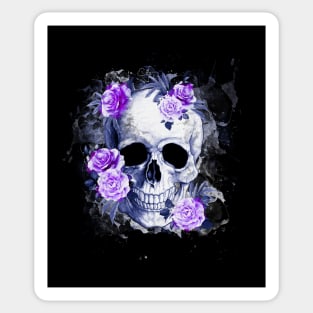 Sage Tribe Skull With roses Sticker